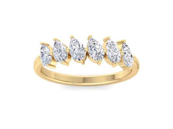 Pear Diamond Wedding Ring