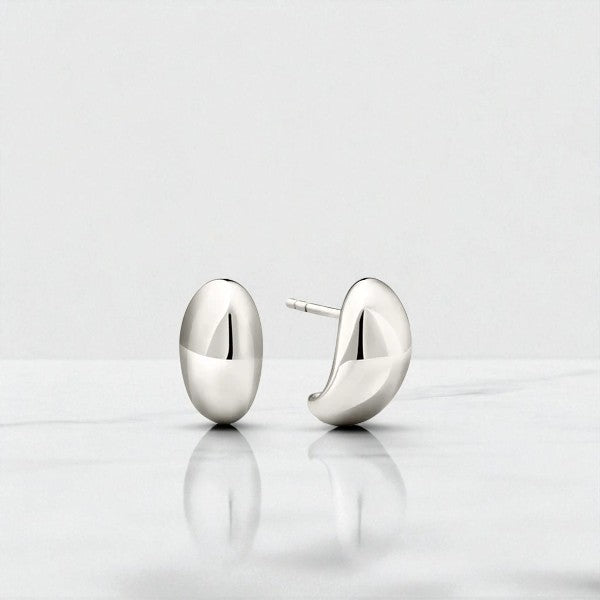 Bold Dome Huggie Hoop Earrings,Everyday Gold Earrings Gift for Her