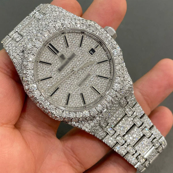 MOISSANITE AP WATCH | AUDEMARS PIGUET ROYALOAK BUSTDOWN  W 127