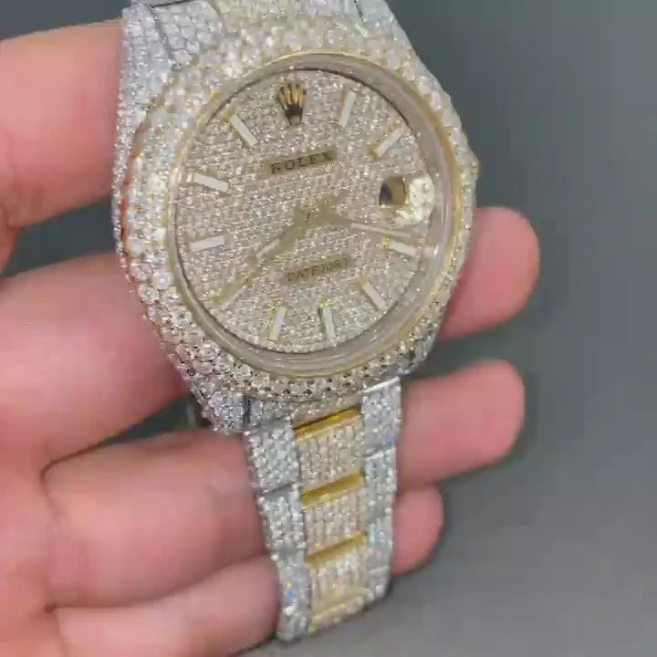 Rolex Day-Date Presidential Moissanite Diamond Watch  W 160