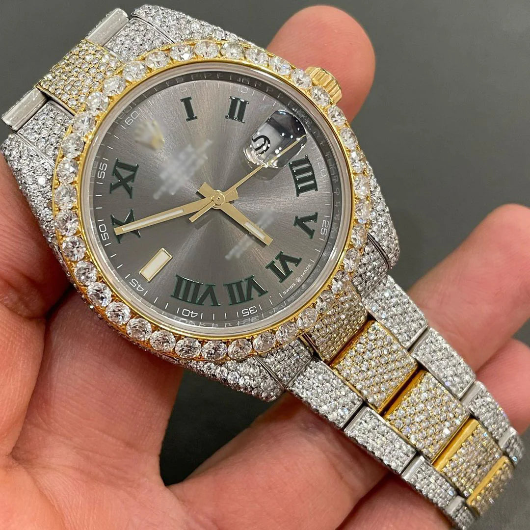 Rolex Day-Date Presidential Moissanite Diamond Watch  W 158