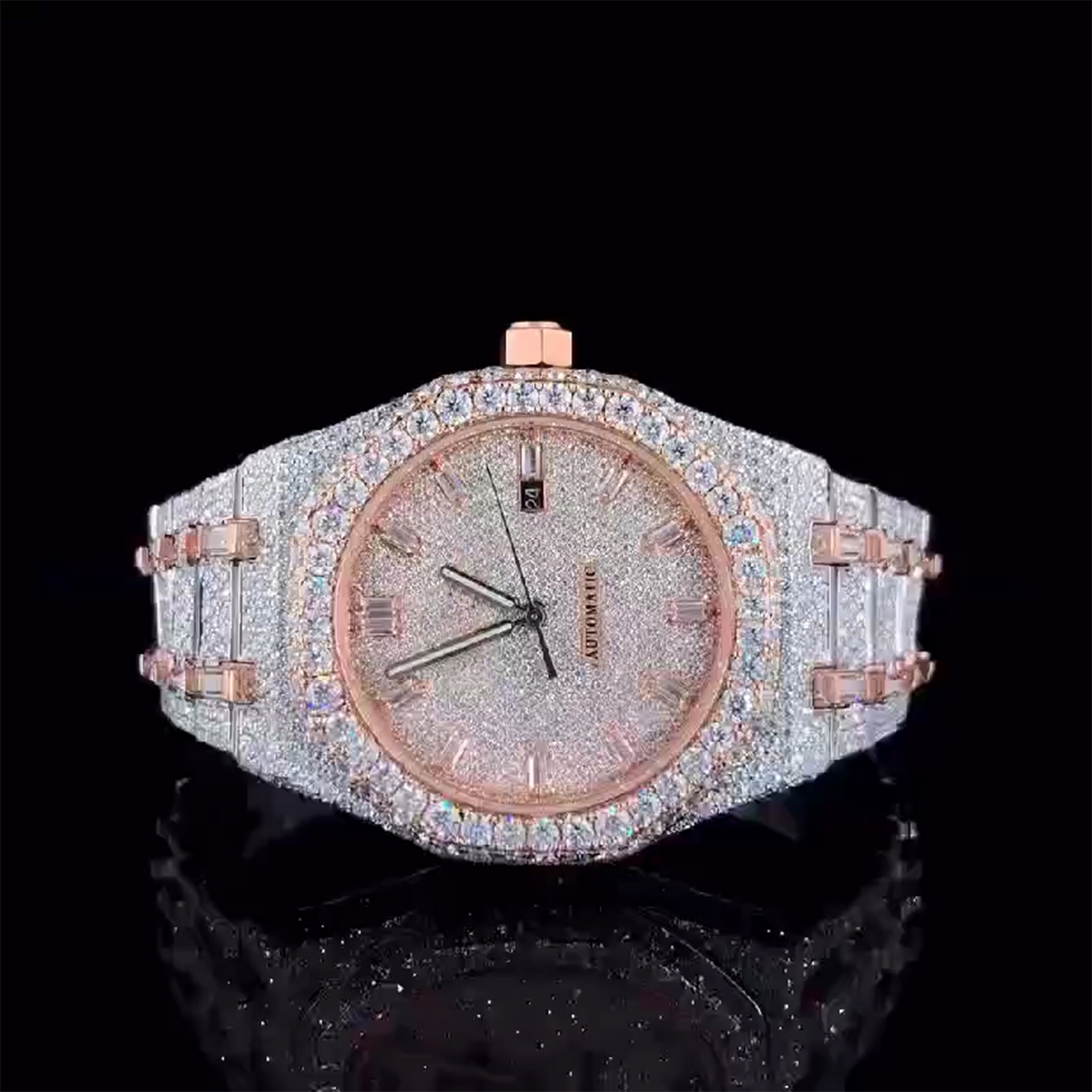 Audemars Piguet Moissanite Diamond Watch  W 72