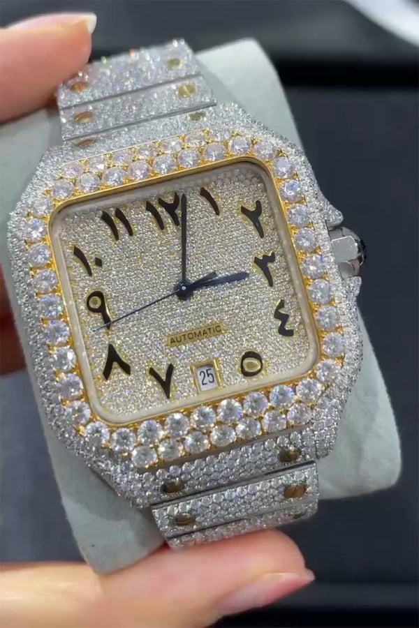 Moissanite watch | diamond watch | iced out watch | hip hop watch | luxury watch | iced out
