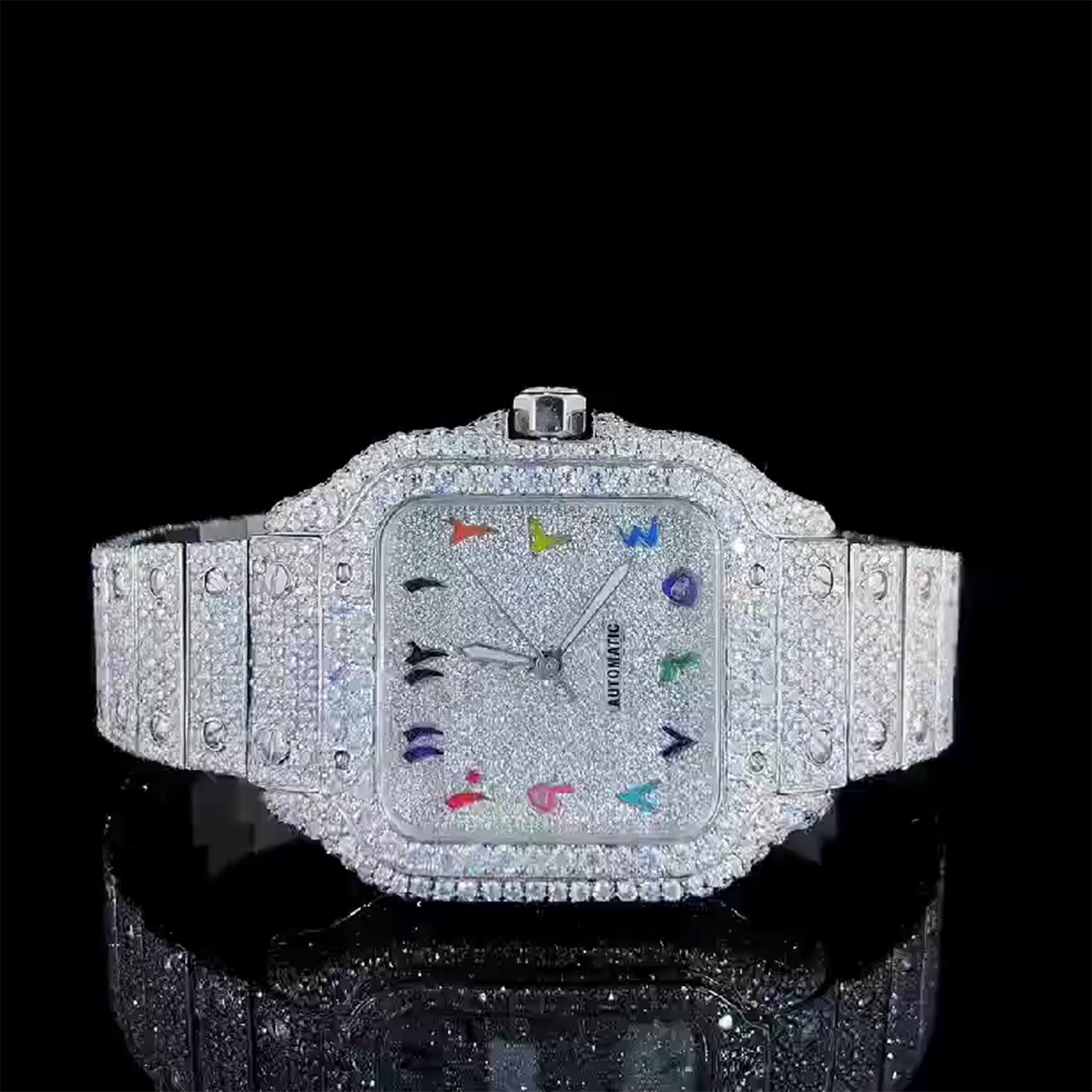 Cartier Moissanite Diamond Watch  W 75