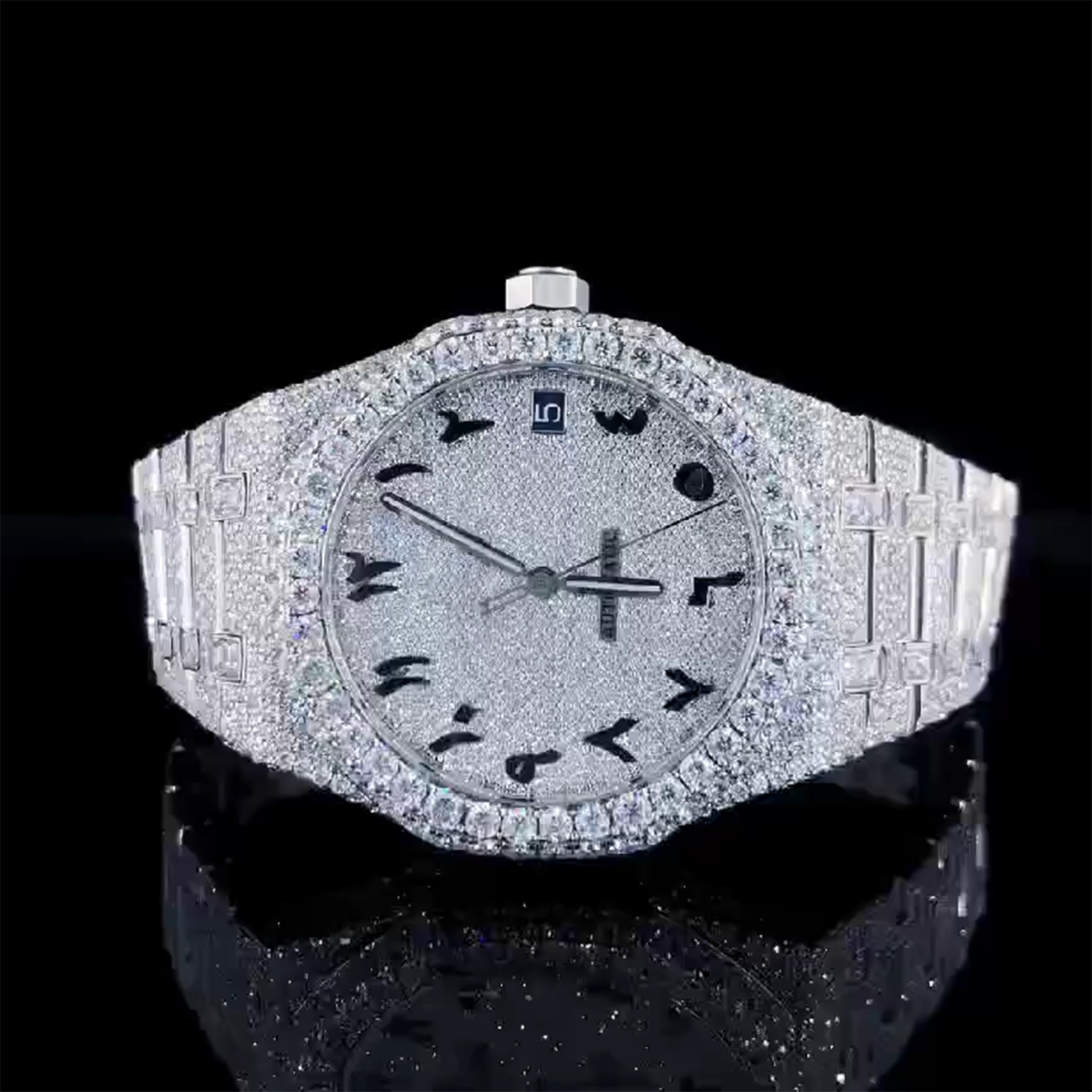 Audemars Piguet Moissanite Diamond Watch  W 69