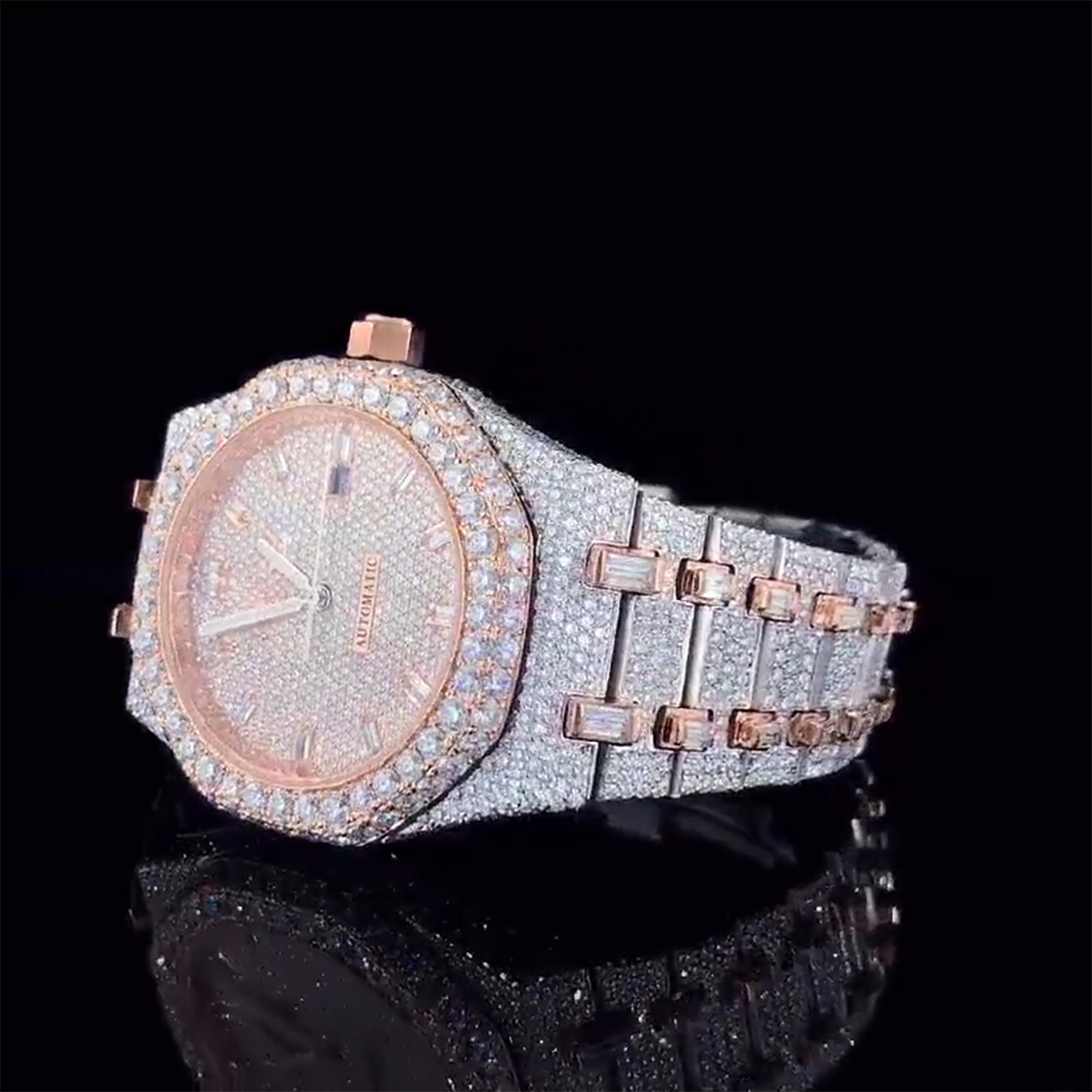 Audemars Piguet Moissanite Diamond Watch  W 72