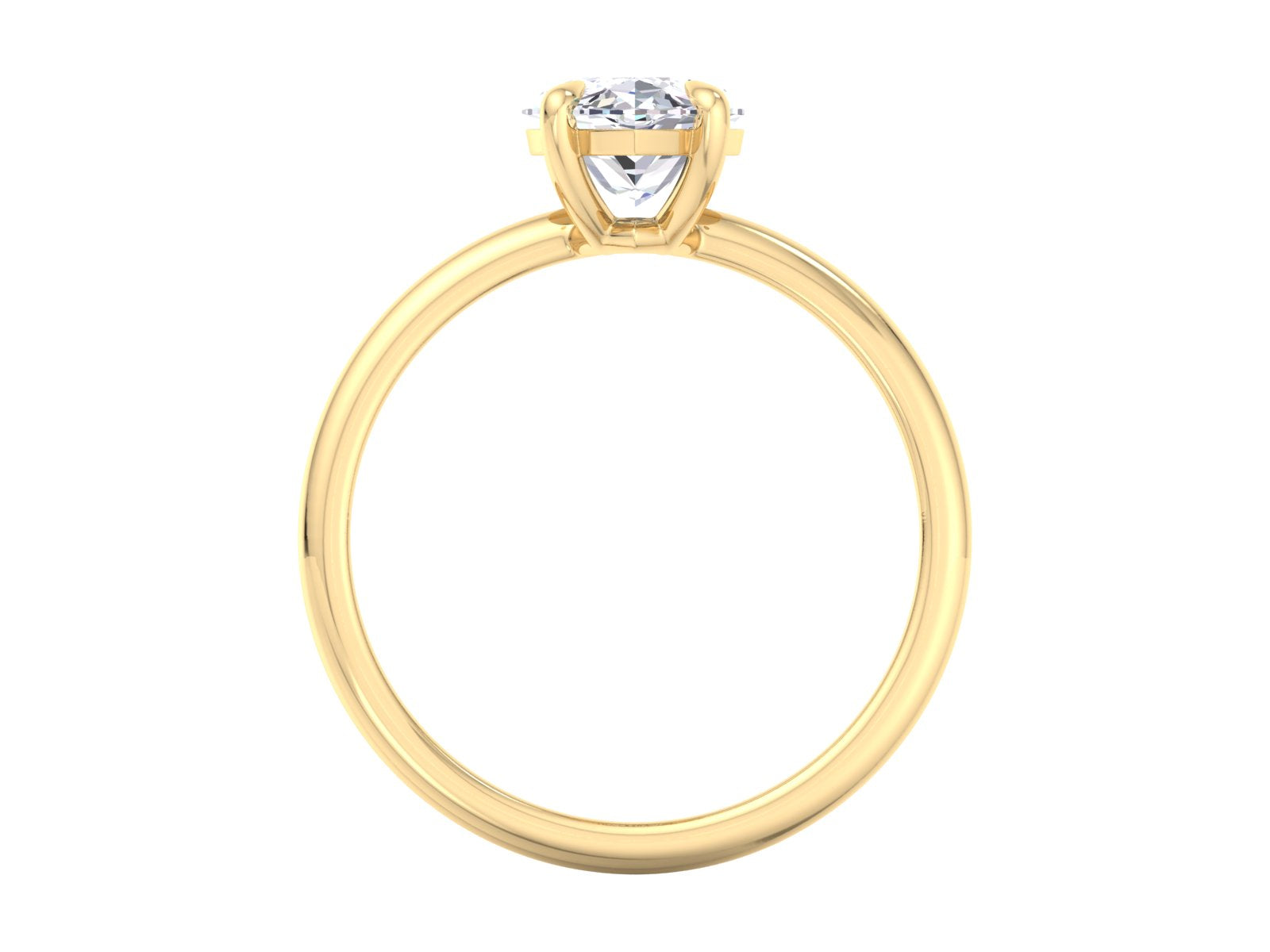 3.90 carat Marquise Cut Moissanite Engagement Ring
