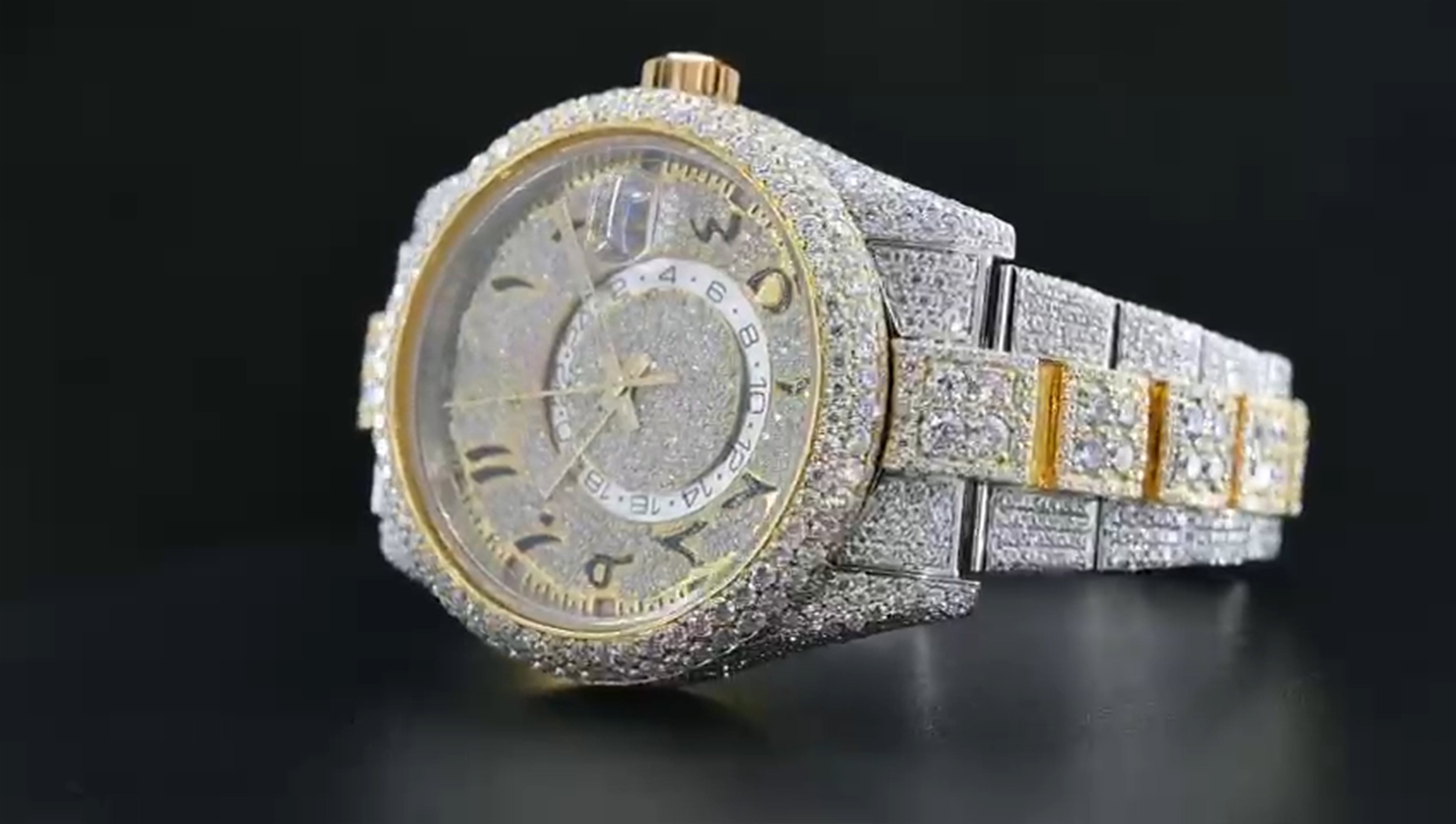 Rolex  Moissanite Diamond Watch  W 64