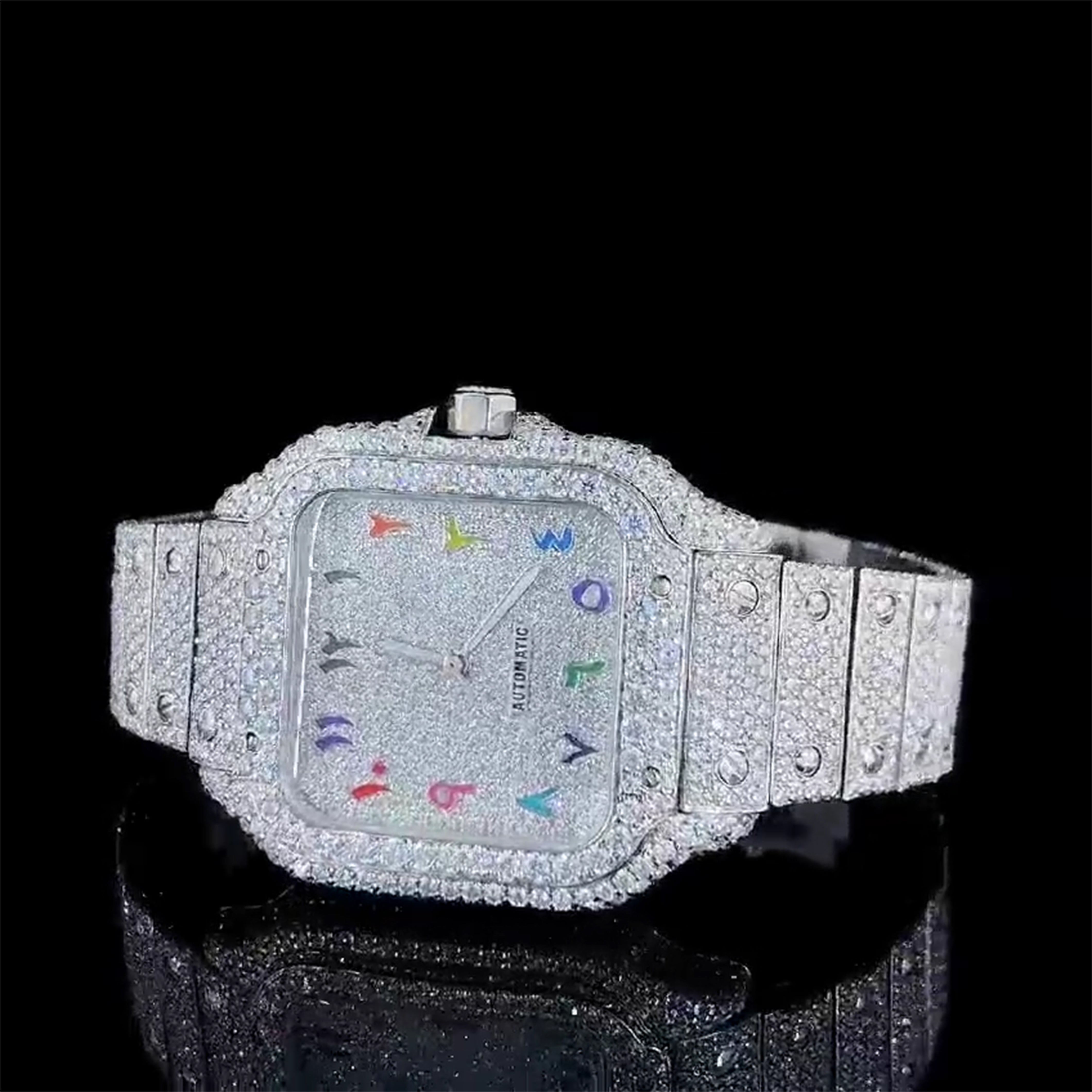 Cartier Moissanite Diamond Watch  W 75