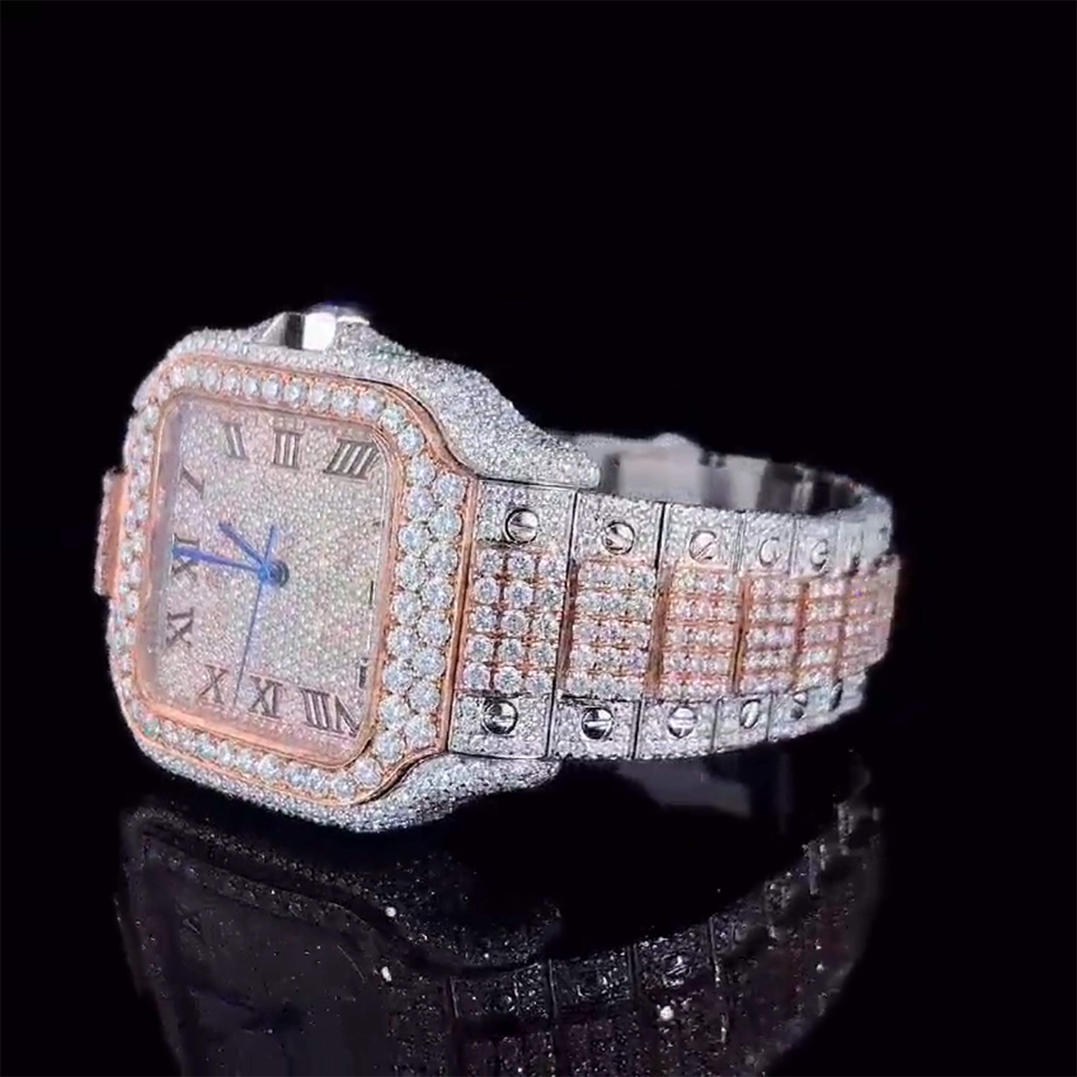 Cartier Moissanite Diamond Watch  W 71