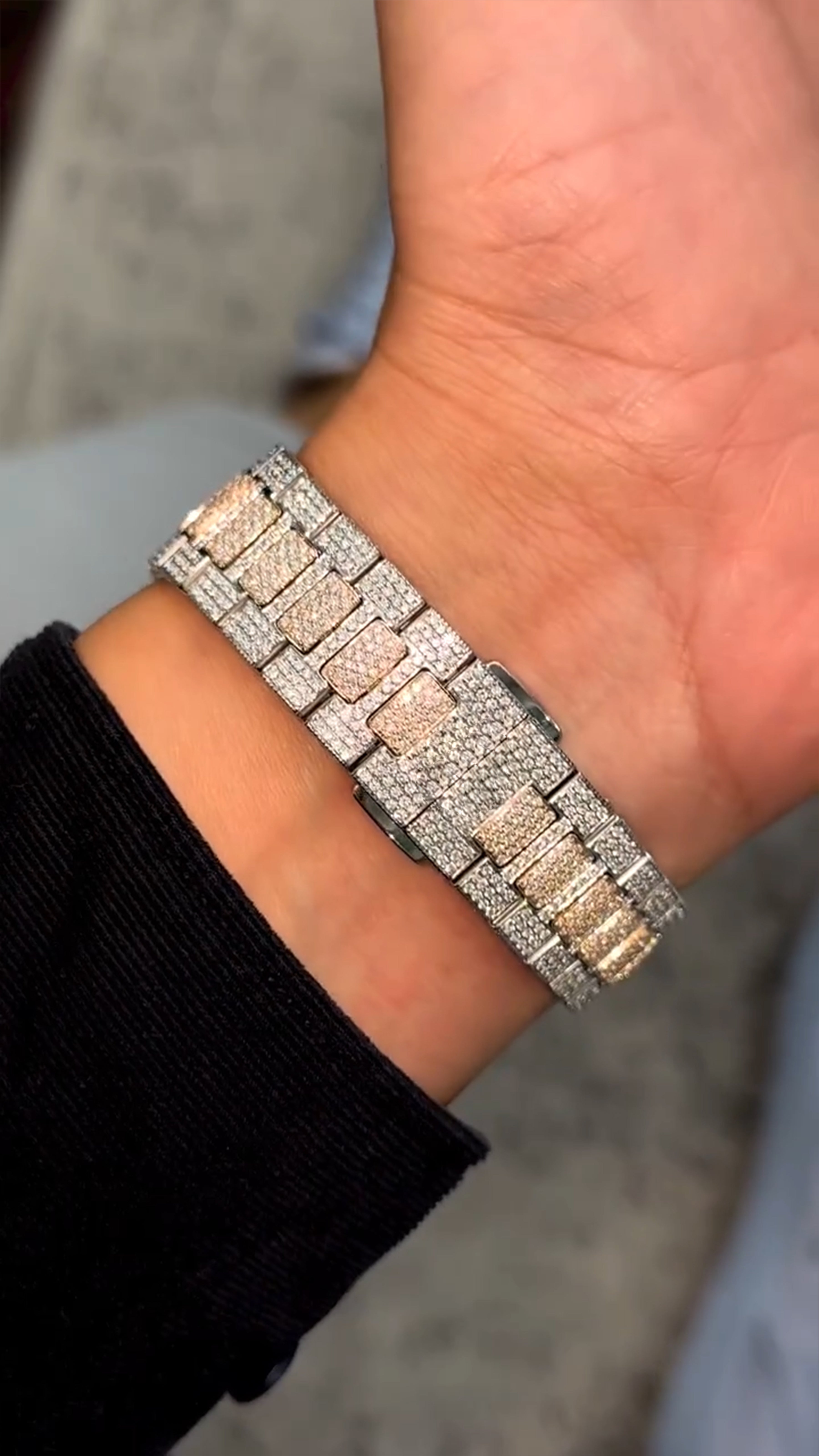 Patek Philippe Moissanite Diamond Watch  W 67