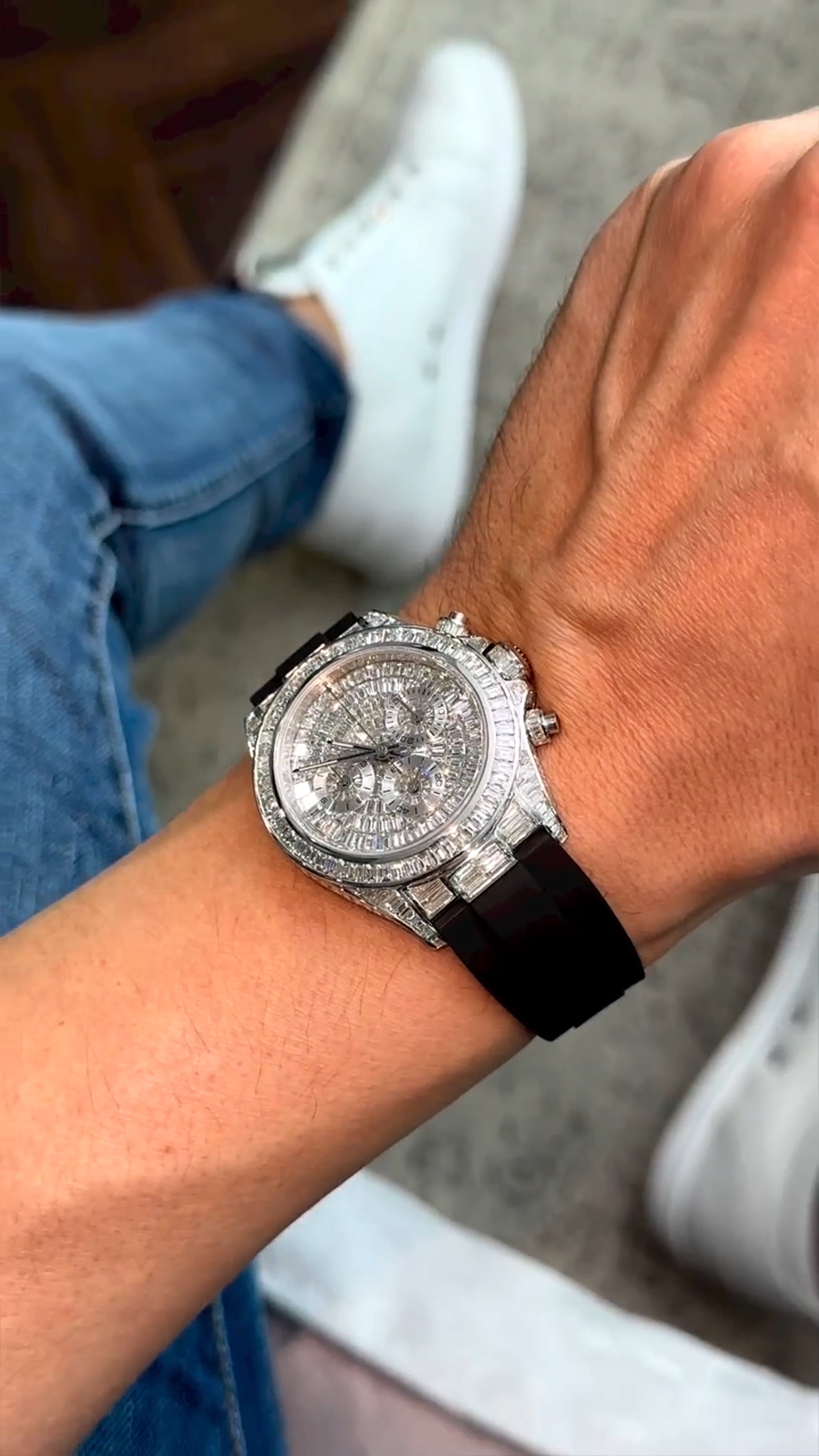 Rolex Moissanite Diamond Watch  W 66