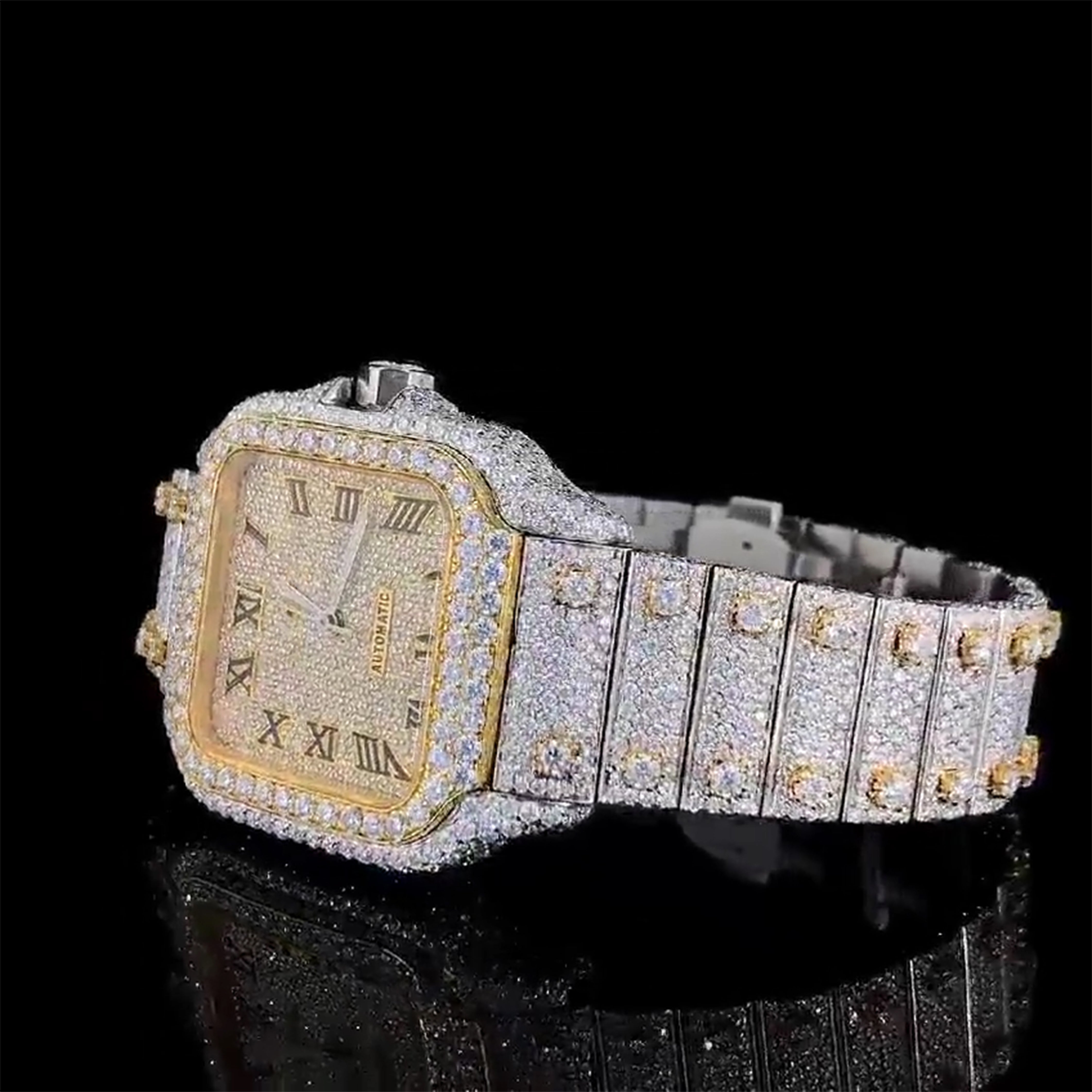 Cartier Moissanite Diamond Watch  W 70