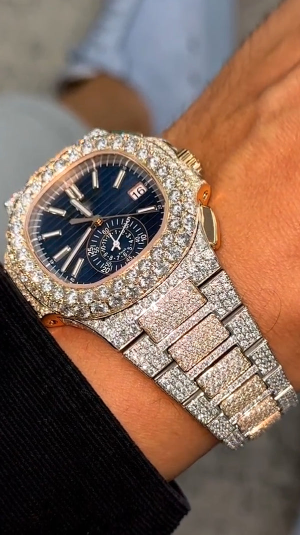 Patek Philippe Moissanite Diamond Watch  W 67