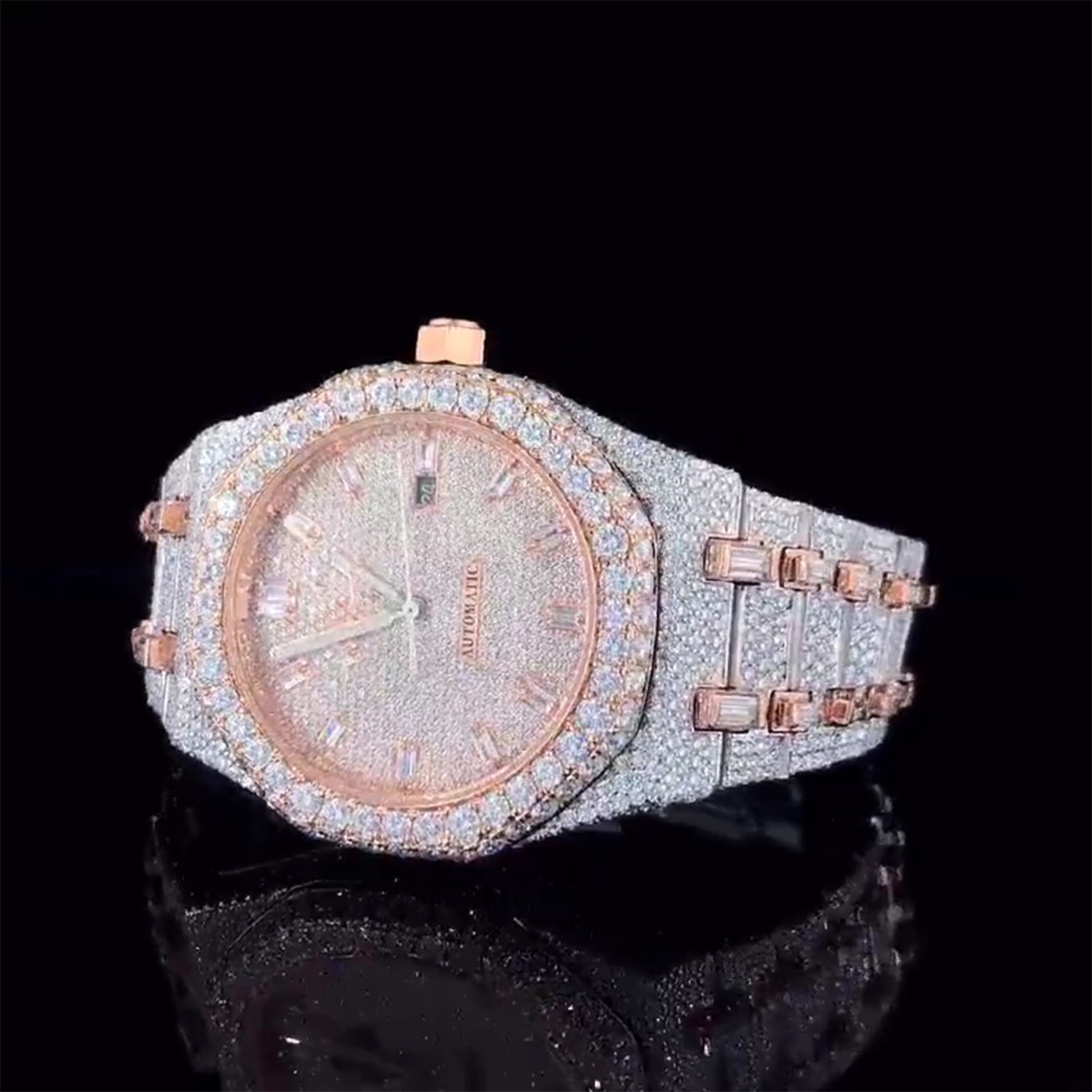 Audemars Piguet Moissanite Diamond Watch  W 72