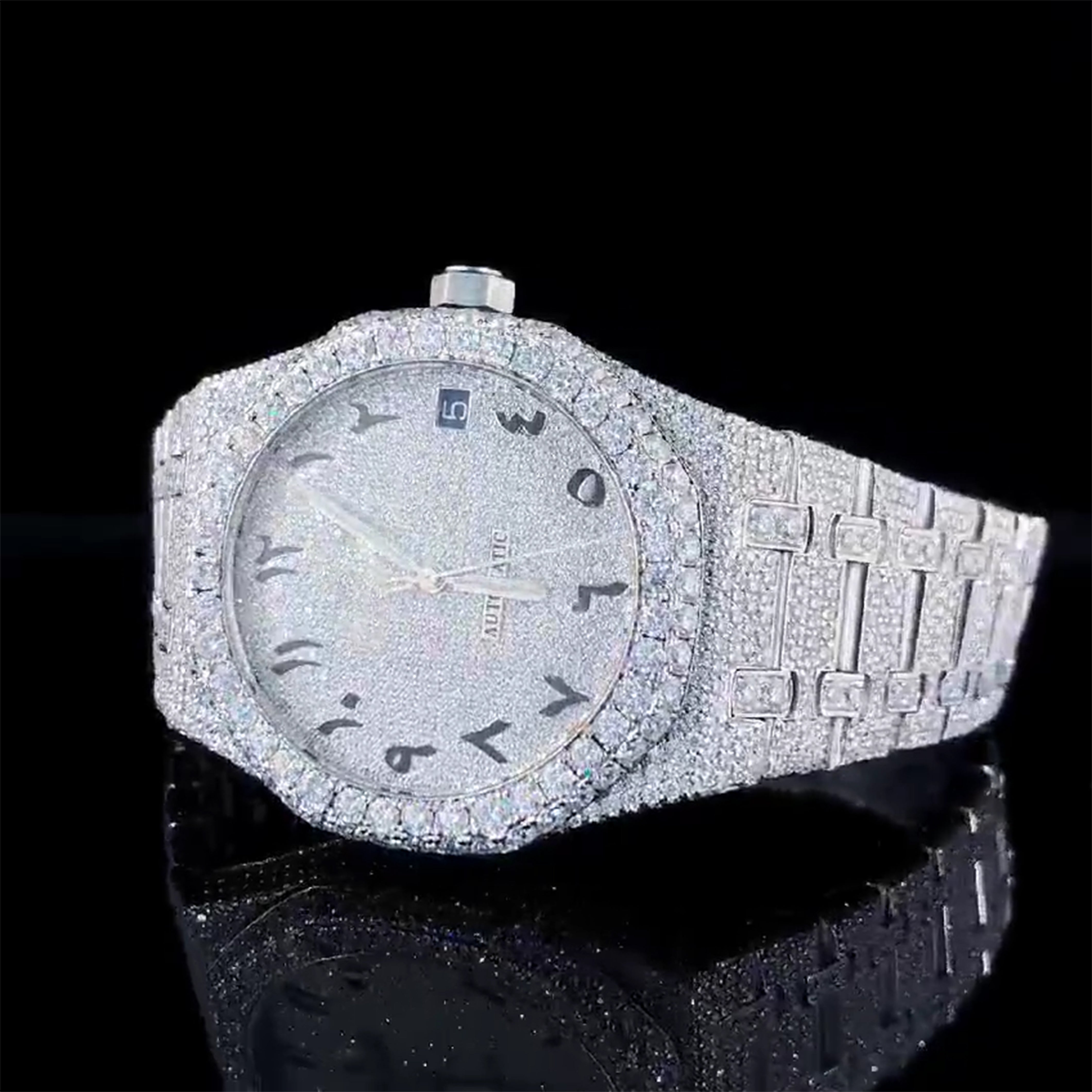 Audemars Piguet Moissanite Diamond Watch  W 69