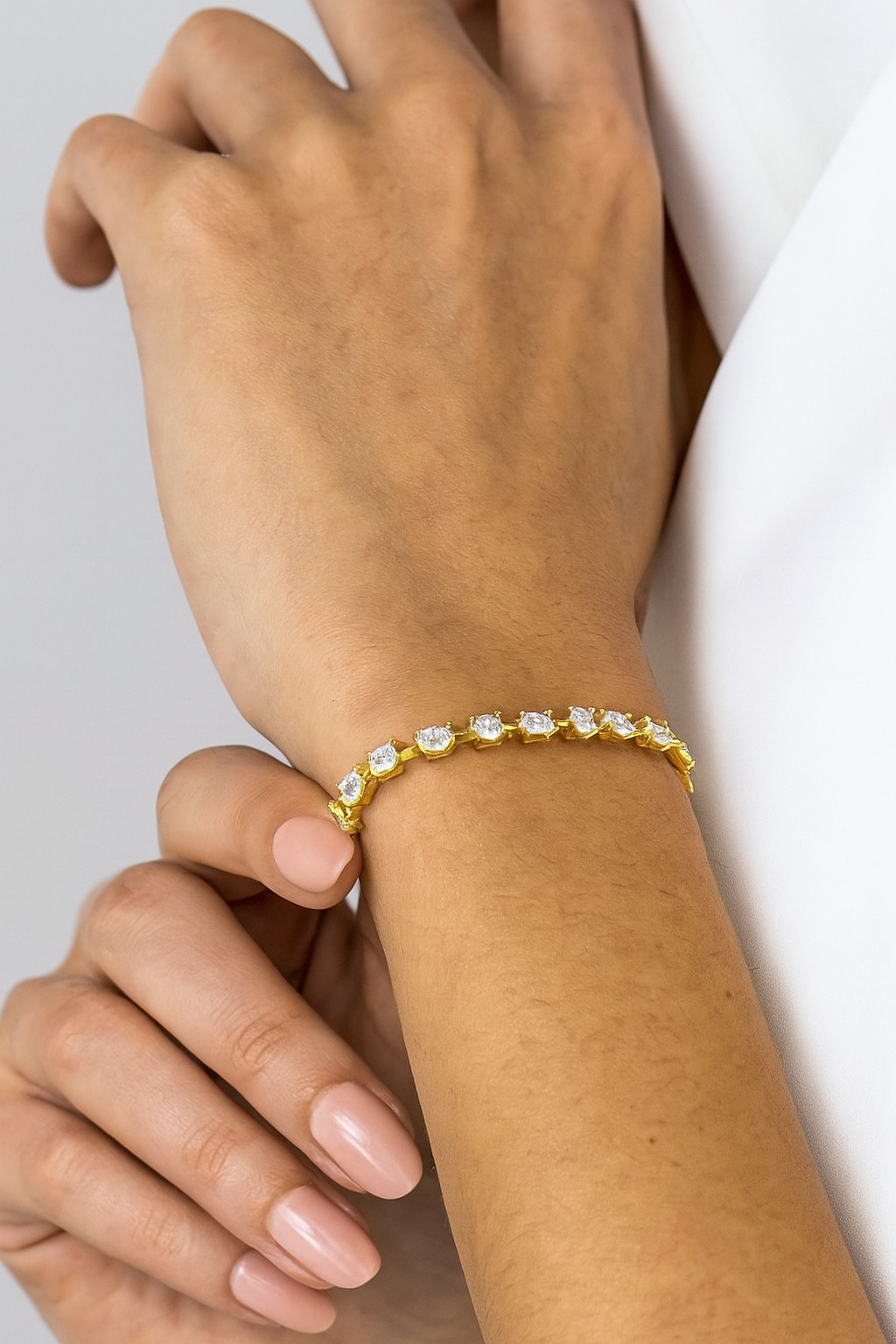 10.0ct Prong Set Mixed Shape Lab Grown Diamond Luxury Tennis Bracelet for Women