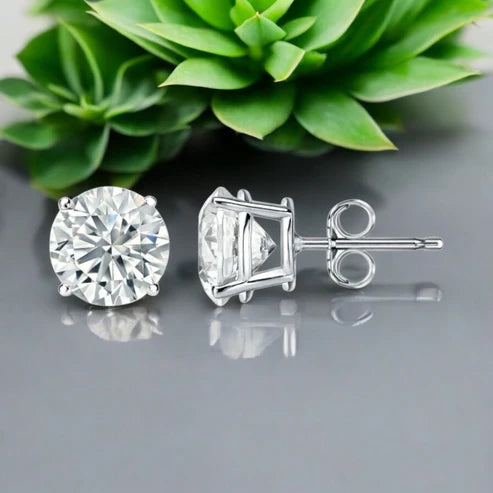 2.00ct Round Cut Moissanite Stud Earrings Perfect Gift for Her