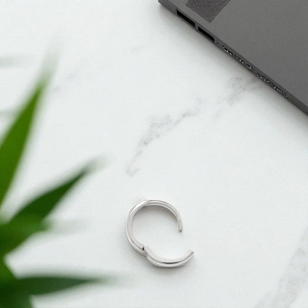 Mini Gold Hoop Earring, Small Gold Huggie Earring