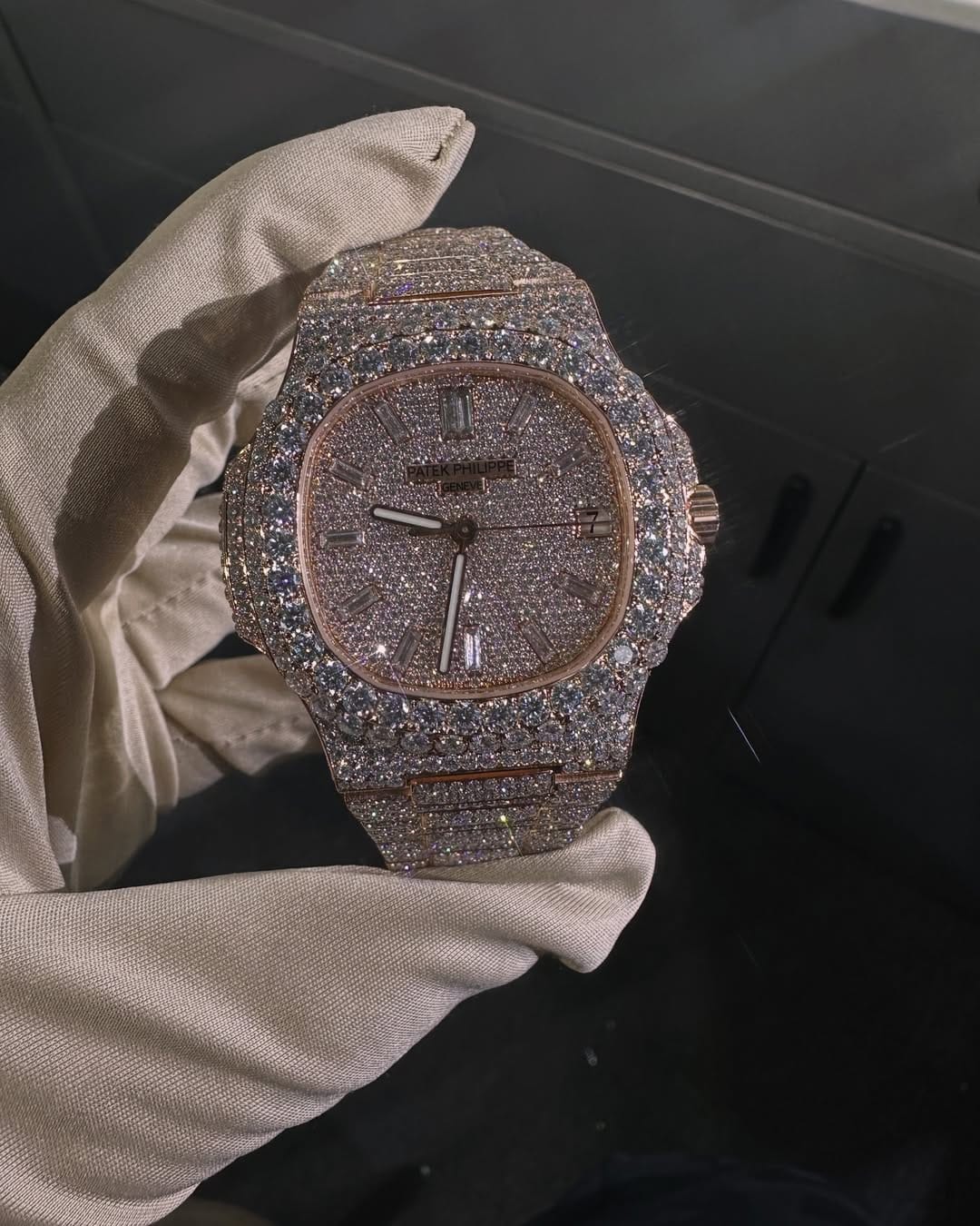 Patek Philippe Moissanite Diamond Watch W 208