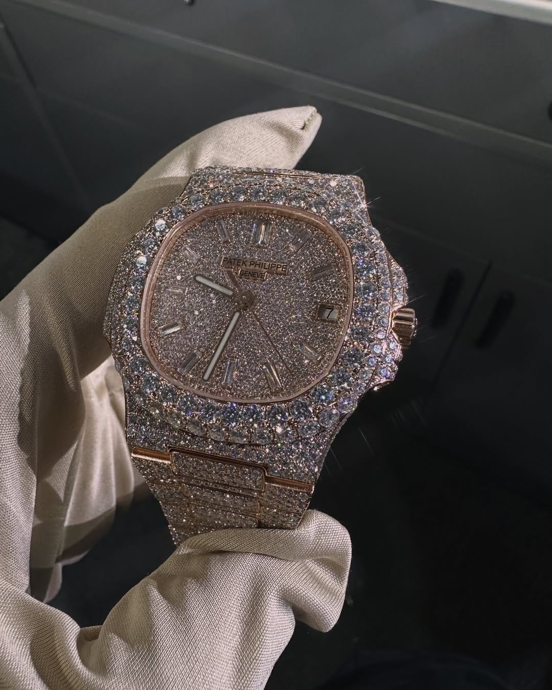 Patek Philippe Moissanite Diamond Watch W 208