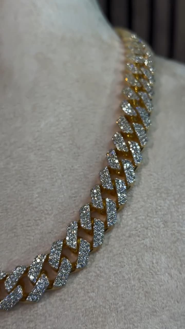 15mm Round Cuban Link Chain Necklace