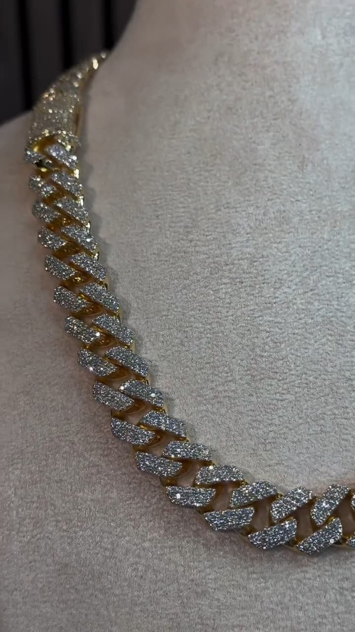 15mm Round Cuban Link Chain Necklace