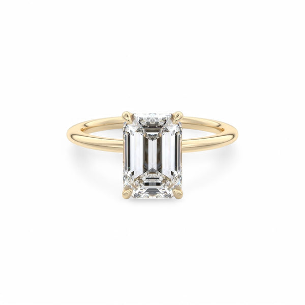 1.5 Ct Emerald Cut Lab Grown Diamond Engagement Ring