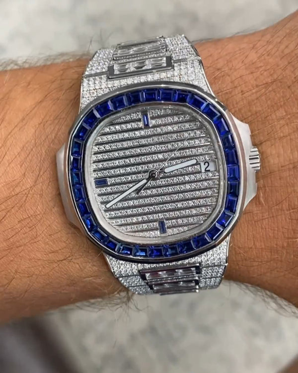 P Moissanite Diamond Watch | Moissanite watch | diamond watch | W 274