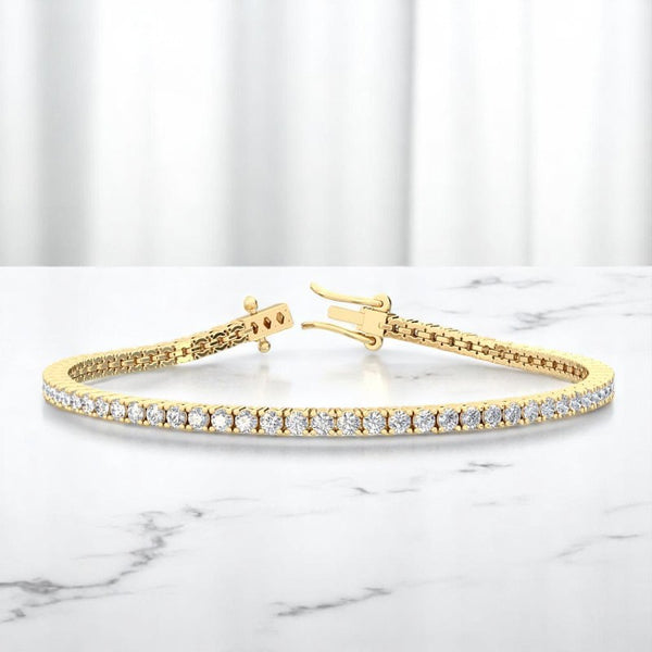 Women's Tennis Bracelet with 2.00 ct Round Lab Created Diamonds