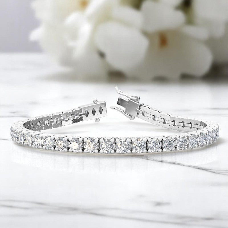 10.00 Ct Lab Grown Diamond Tennis Bracelet,14K Gold,Luxury Jewelry Gift for Women