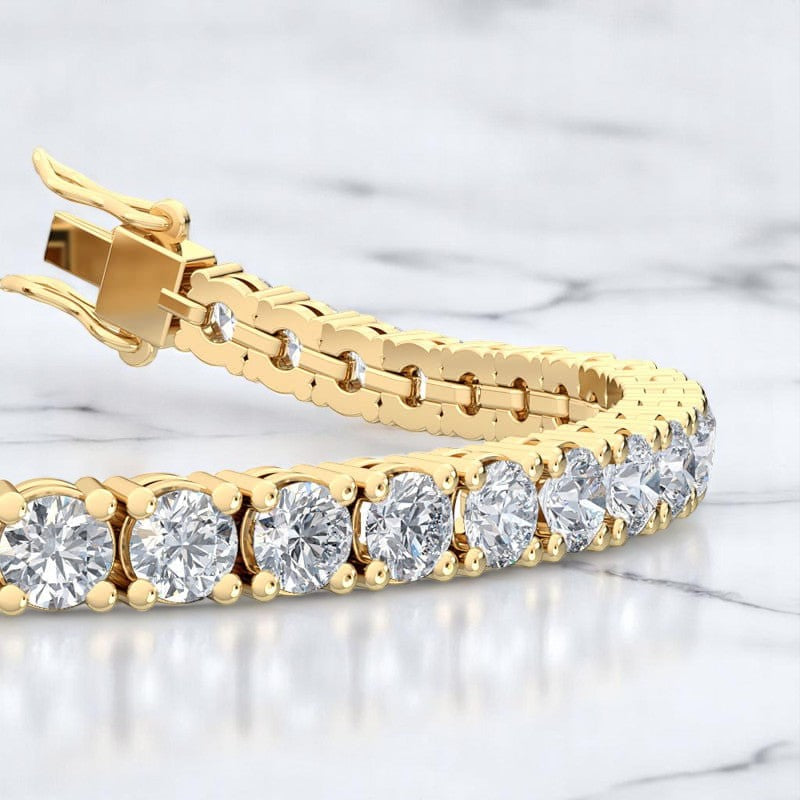 10.00 Ct Lab Grown Diamond Tennis Bracelet,14K Gold,Luxury Jewelry Gift for Women