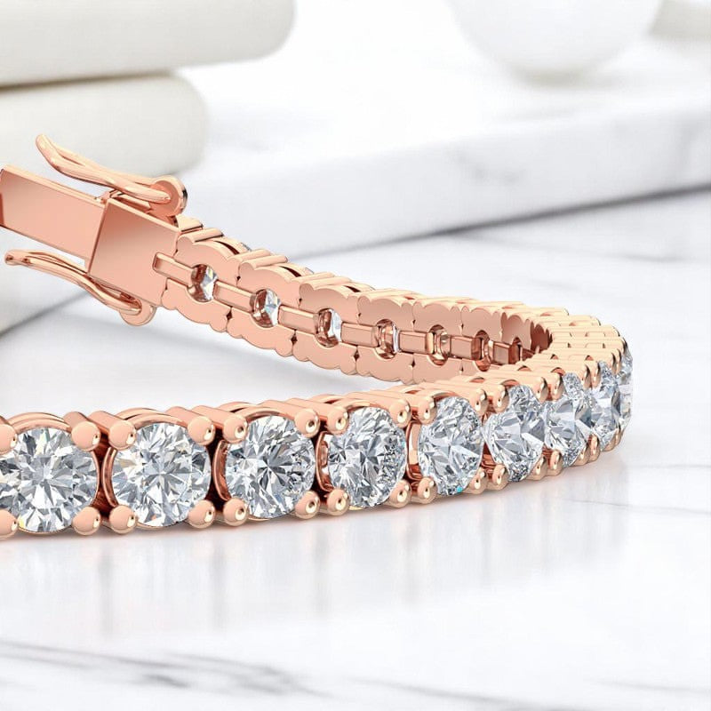 12.00ct Round Cut Lab Grown Diamond Tennis Bracelet Sustainable Anniversary or Bridal Gift