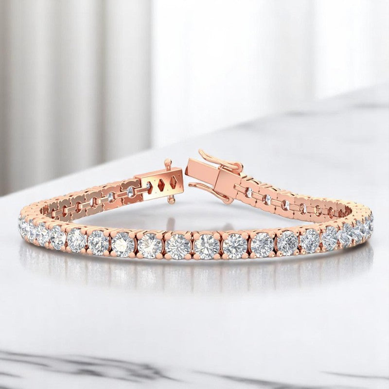 12.00ct Round Cut Lab Grown Diamond Tennis Bracelet Sustainable Anniversary or Bridal Gift