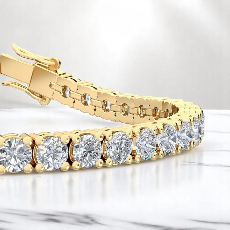 12.00ct Round Cut Lab Grown Diamond Tennis Bracelet Sustainable Anniversary or Bridal Gift