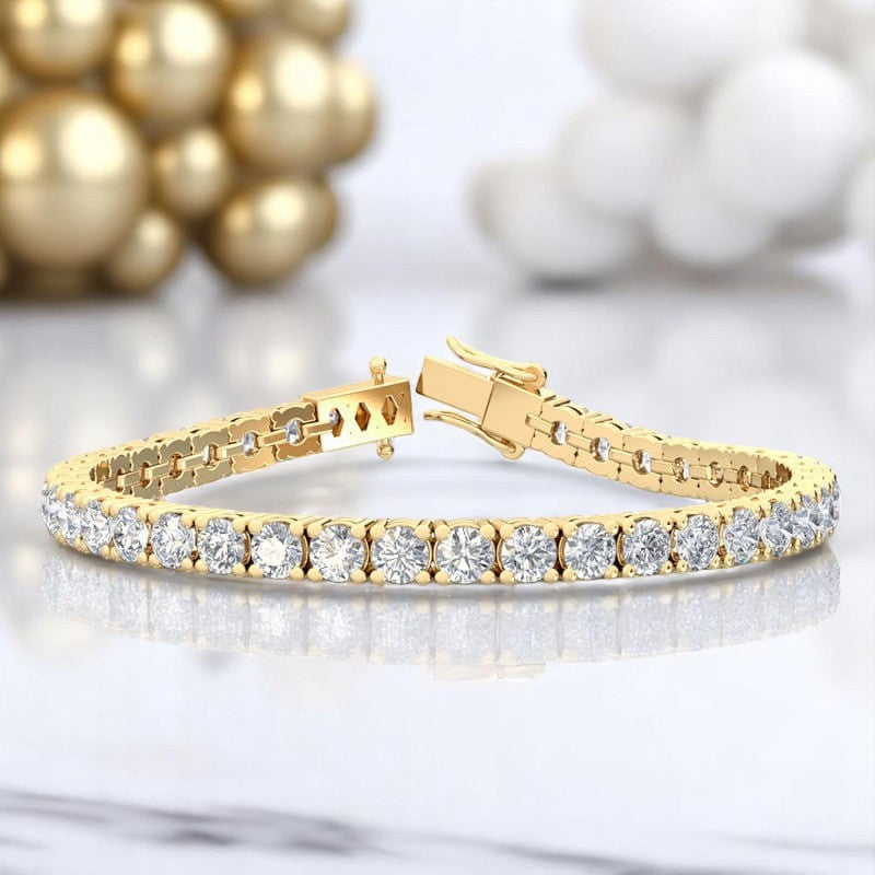 12.00ct Round Cut Lab Grown Diamond Tennis Bracelet Sustainable Anniversary or Bridal Gift