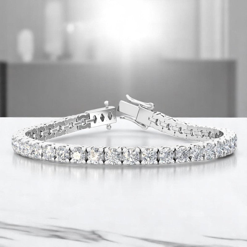 12.00ct Round Cut Lab Grown Diamond Tennis Bracelet Sustainable Anniversary or Bridal Gift