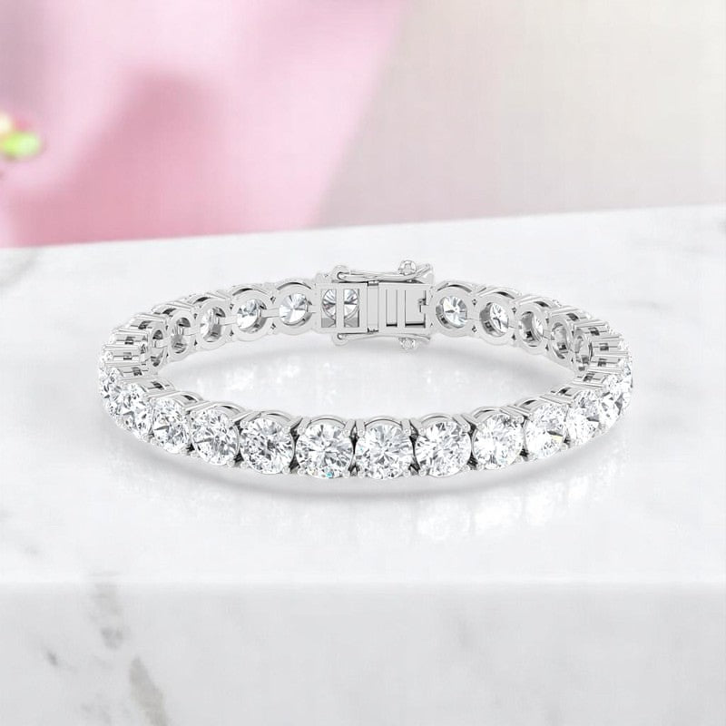 17.00ct Round Cut Lab Grown Diamond Tennis Bracelet Sustainable Anniversary or Bridal Gift