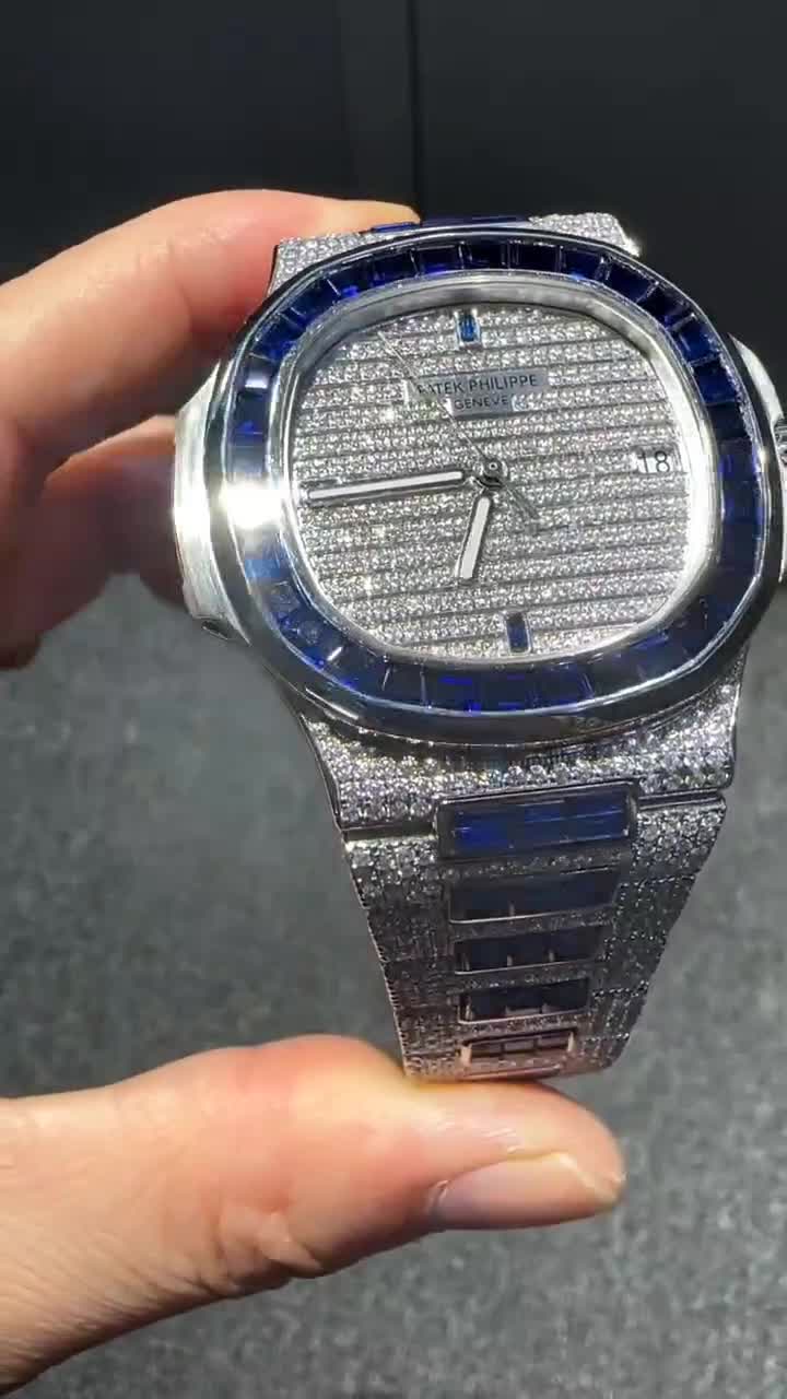 Patek Philippe Moissanite Diamond Watch  W 183