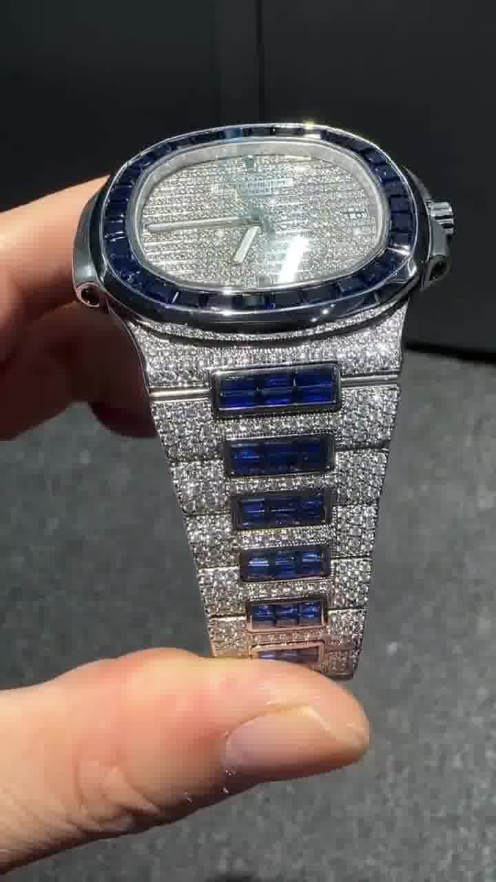 Patek Philippe Moissanite Diamond Watch  W 183