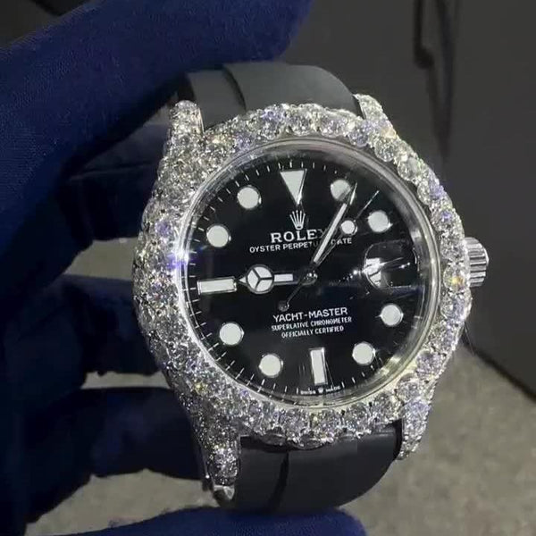 Rolex Moissanite Diamond Watch  W 184