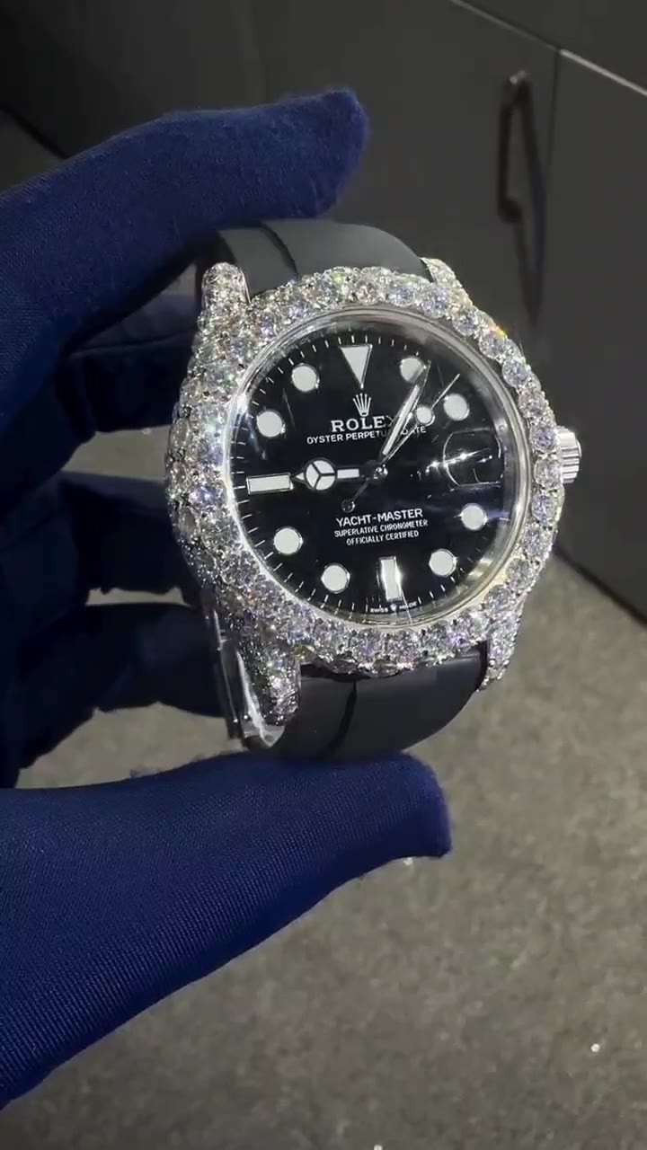 Rolex Moissanite Diamond Watch  W 184