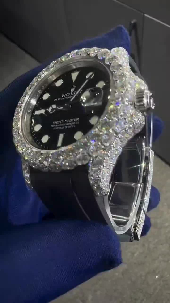 Rolex Moissanite Diamond Watch  W 184