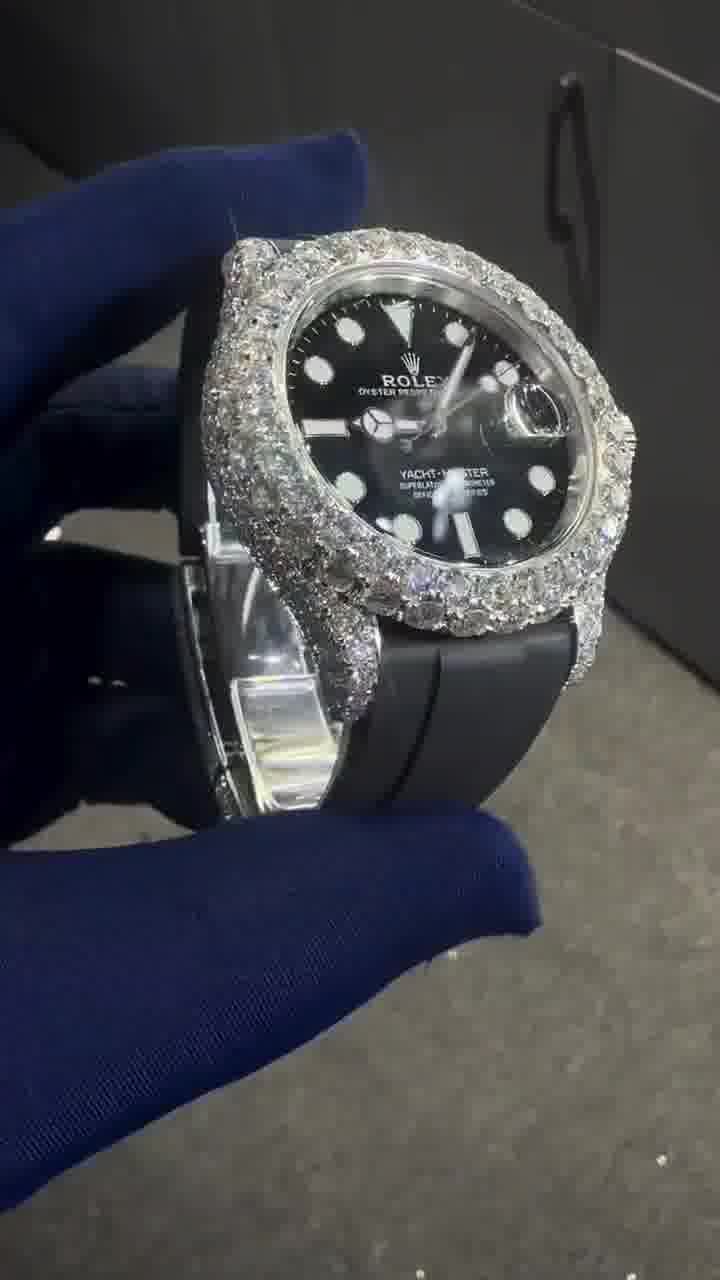 Rolex Moissanite Diamond Watch  W 184