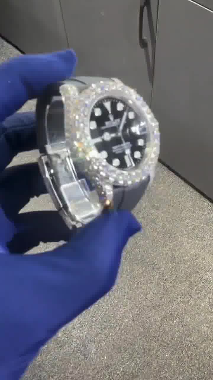 Rolex Moissanite Diamond Watch  W 184