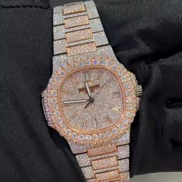 Patek Philippe Moissanite Diamond Watch  W 185