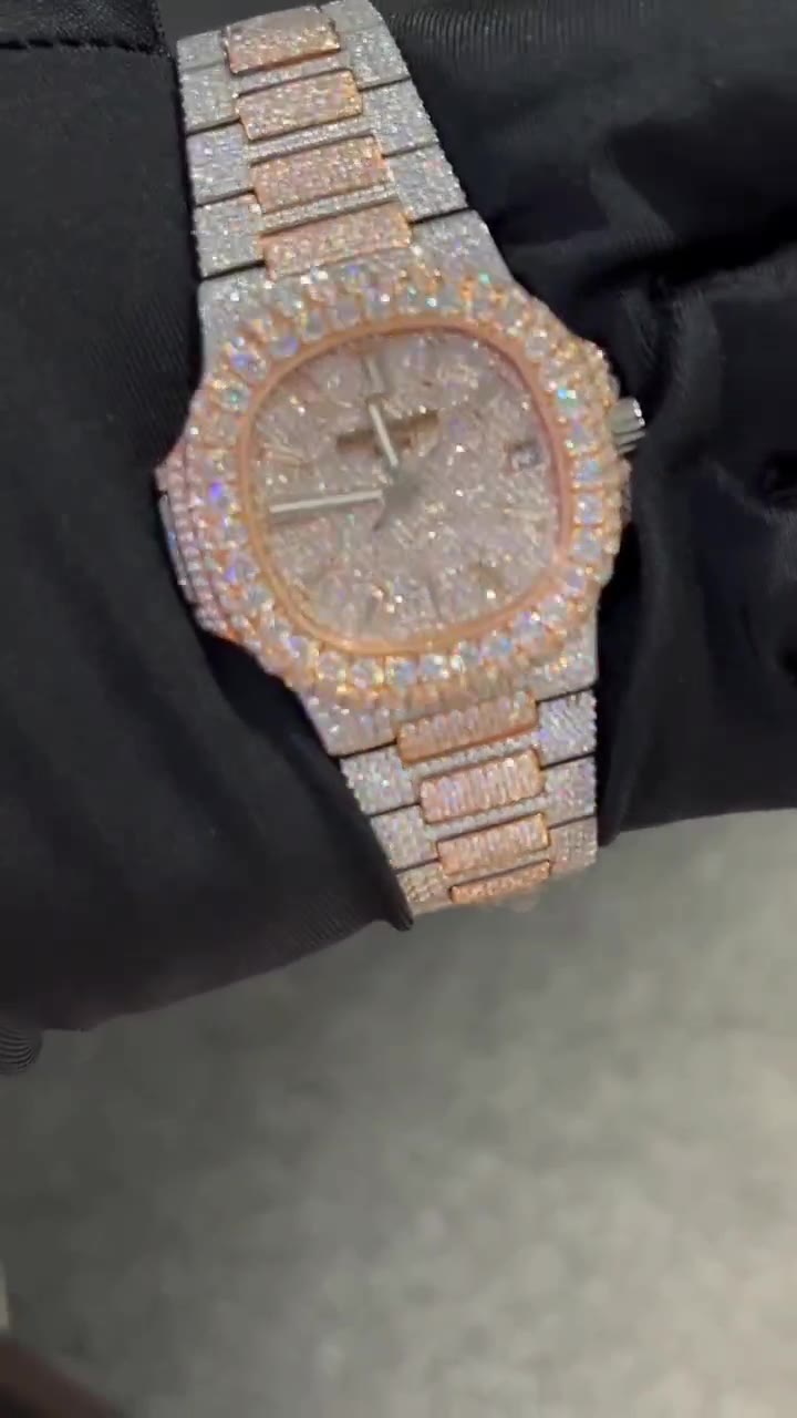 Patek Philippe Moissanite Diamond Watch  W 185