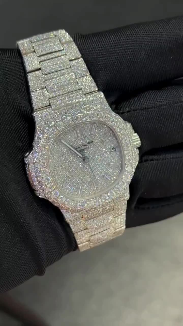 Patek Philippe Moissanite Diamond Watch  W 187