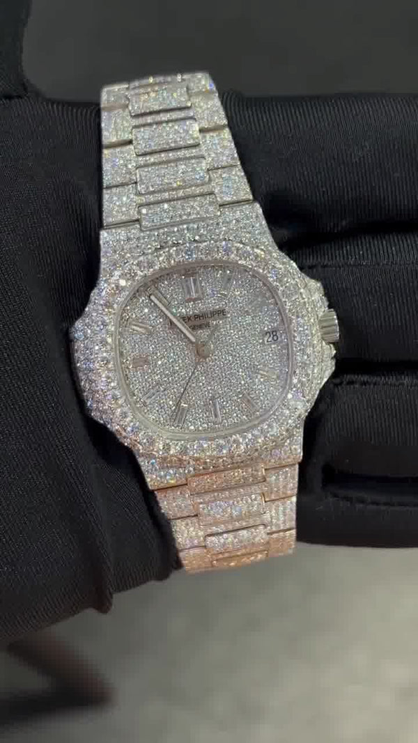 Patek Philippe Moissanite Diamond Watch  W 187