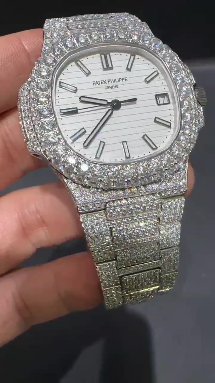 Patek Philippe Moissanite Diamond Watch  W 188